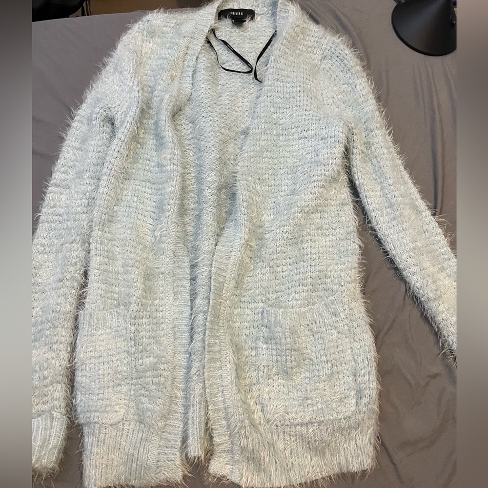 Fuzzy cardigan
